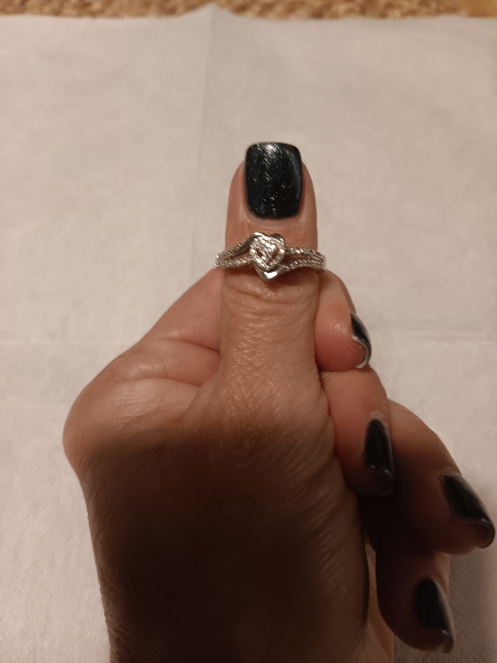 Sterling Silver Heart Promise Ring